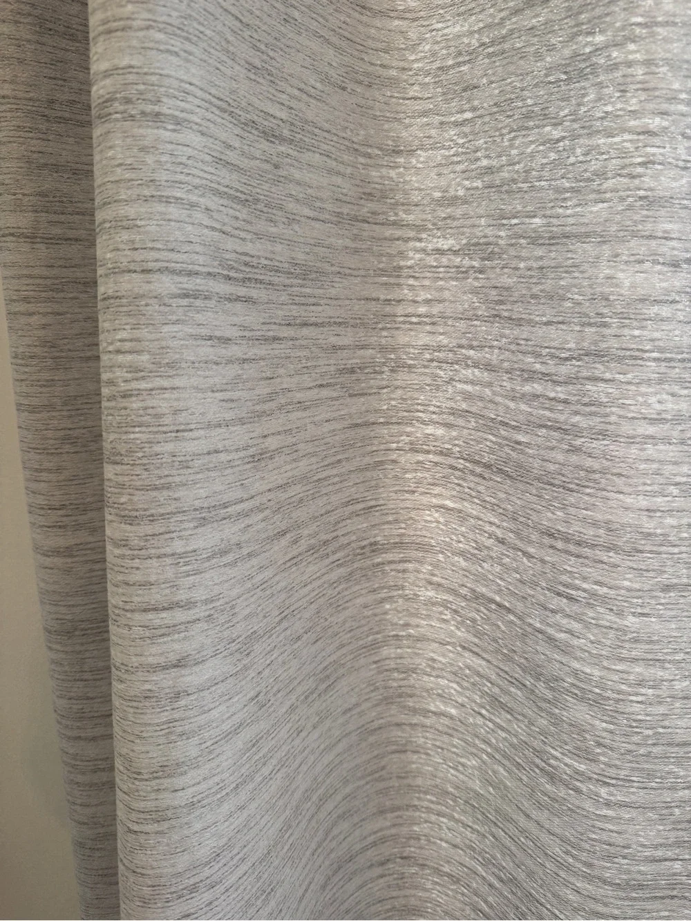 Neutral Gray Textured Grommet Curtain Panel - Home Accents